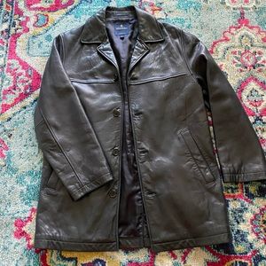 Brooks brothers genuine leather jacket